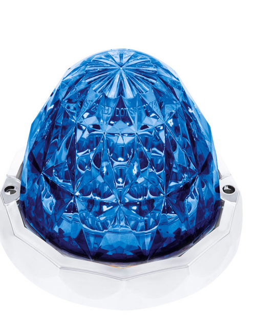Double Fury 19 LED Dual Function Crystal Watermelon Light Kit With Bezel-Red & Blue LED/Clear Lens