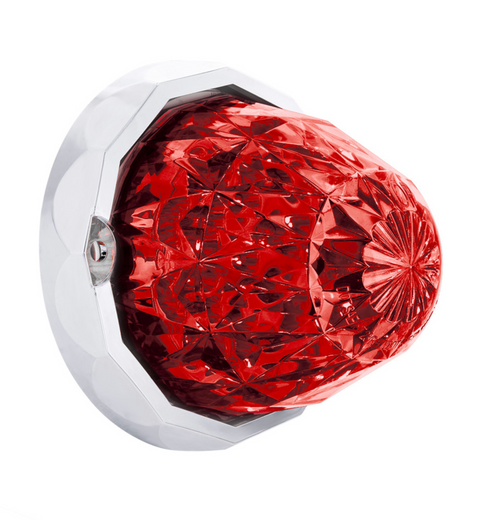 Double Fury 19 LED Dual Function Crystal Watermelon Light Kit With Bezel-Red & Blue LED/Clear Lens