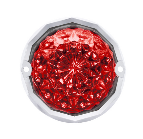 Double Fury 19 LED Dual Function Crystal Watermelon Light Kit With Bezel-Red & Blue LED/Clear Lens