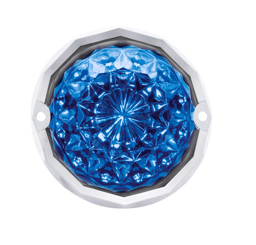 Double Fury 19 LED Dual Function Crystal Watermelon Light Kit With Bezel-Red & Blue LED/Clear Lens