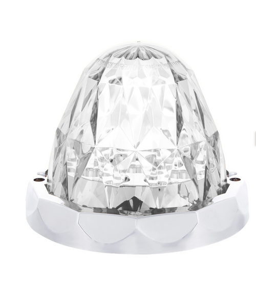 Double Fury 19 LED Dual Function Crystal Watermelon Light Kit With Bezel-Red & Blue LED/Clear Lens