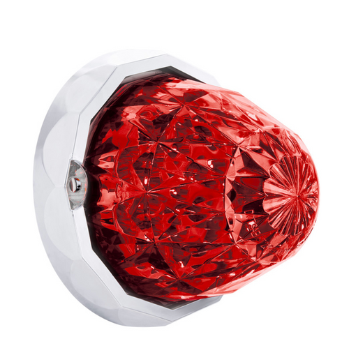 Double Fury 19 LED Dual Function Crystal Watermelon Light Kit With Bezel-Red & Green LED/Clear Lens