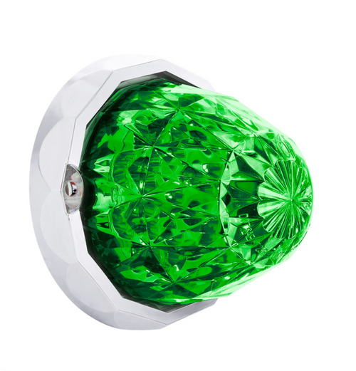 Double Fury 19 LED Dual Function Crystal Watermelon Light Kit With Bezel-Red & Green LED/Clear Lens