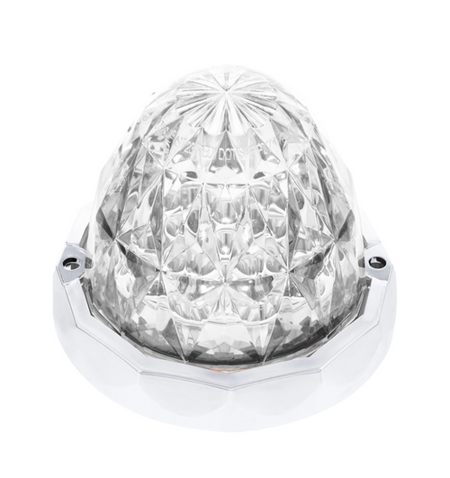 Double Fury 19 LED Dual Function Crystal Watermelon Light Kit With Bezel-Red & White LED/Clear Lens
