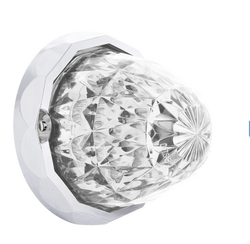 Double Fury 19 LED Dual Function Crystal Watermelon Light Kit With Bezel-Red & White LED/Clear Lens