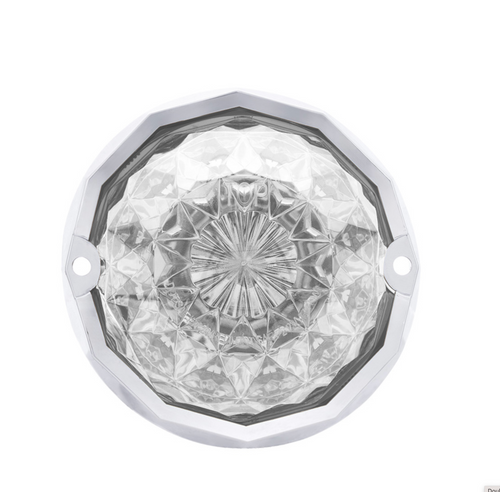 Double Fury 19 LED Dual Function Crystal Watermelon Light Kit With Bezel-Red & White LED/Clear Lens
