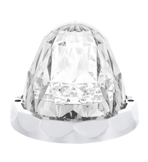 Double Fury 19 LED Dual Function Crystal Watermelon Light Kit With Bezel-Red & White LED/Clear Lens