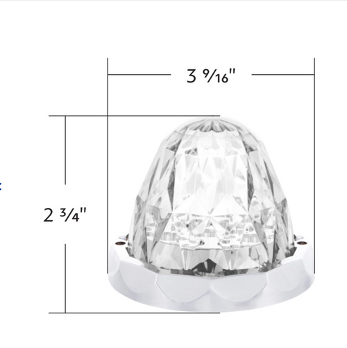 Double Fury 19 LED Dual Function Crystal Watermelon Light Kit With Bezel-Red & White LED/Clear Lens