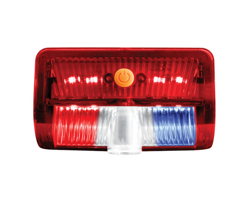 9 LED Interior Door Light With American Flag Courtesy Projector Light For 2006+ Kenworth & Peterbilt Trucks
