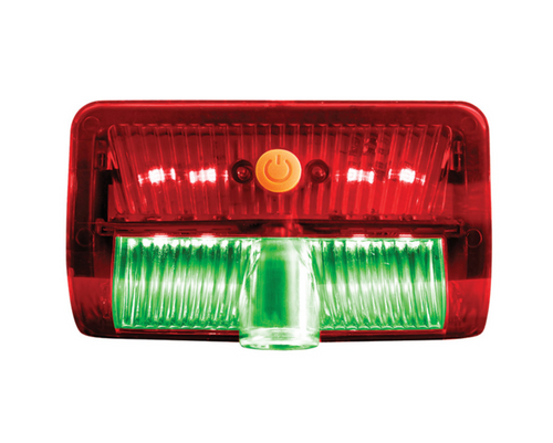 9 LED Interior Door Light With American Flag Courtesy Projector Light For 2006+ Kenworth & Peterbilt Trucks