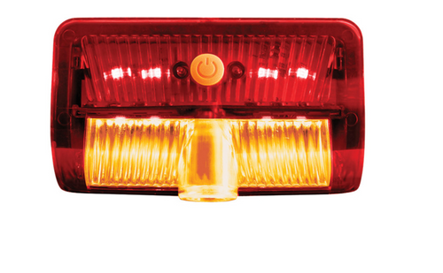 9 LED Interior Door Light With American Flag Courtesy Projector Light For 2006+ Kenworth & Peterbilt Trucks