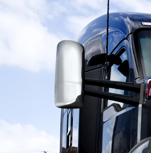 Chrome Mirror Cover For 2013-2025 Kenworth T680-Passenger