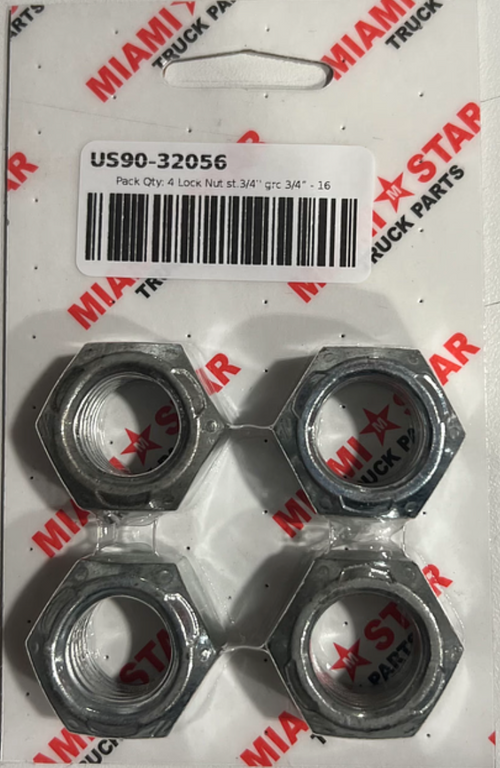 Pack Qty: 4 Lock Nut st.3/4'' grc 3/4” - 16
