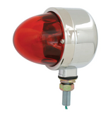 Red Single Face Chrome Die Cast Auxiliary Light with Glass Lens Watermelon