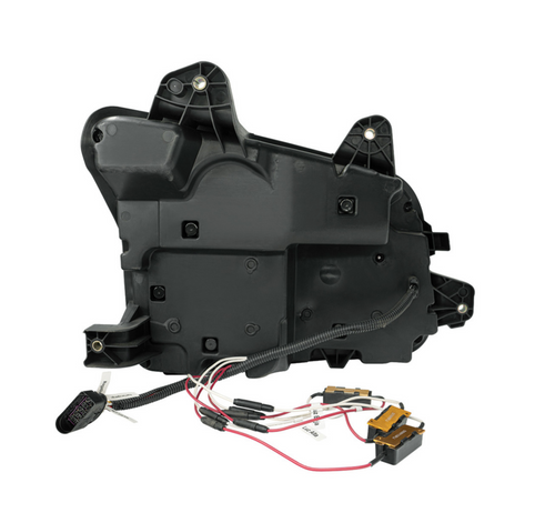 High Power LED Blackout Headlight With LED Turn Signal & Light Bar For 2015-2025 Kenworth T880-Driver