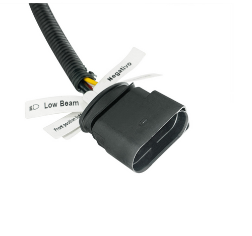 High Power LED Blackout Headlight With LED Turn Signal & Light Bar For 2015-2025 Kenworth T880-Driver