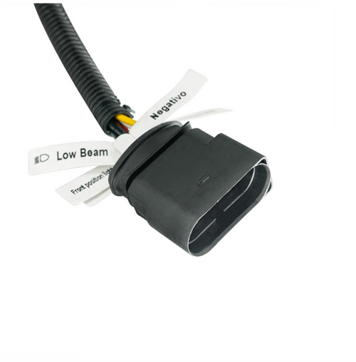 High Power LED Blackout Headlight With LED Turn Signal & Light Bar For 2015-2025 Kenworth T880-Passenger