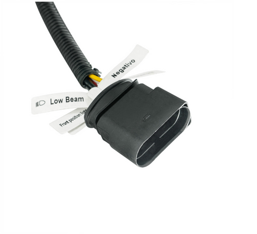 High Power LED Chrome Headlight With LED Turn Signal & Light Bar For 2015-2025 Kenworth T880-Driver