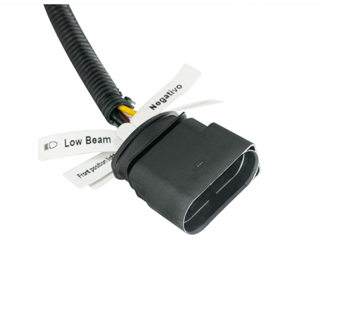 High Power LED Chrome Headlight With LED Turn Signal & Light Bar For 2015-2025 Kenworth T880-Passenger