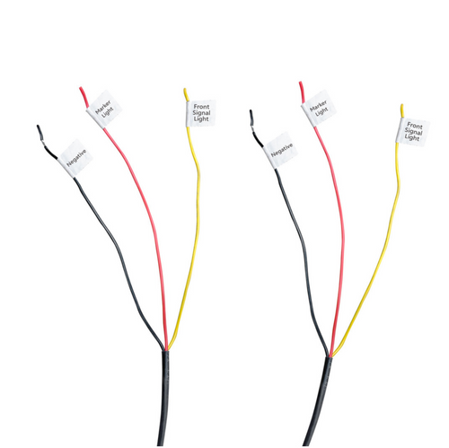 Chrome Plastic Hood Mirror Assembly With Sequential LED Turn Signals For 2018-2024 International Prostar LT-Passenger