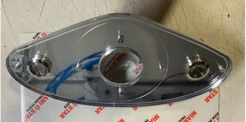 White/Red Clear Interior Watermelon Dome Light Plate Fits Freightliner Cascadia