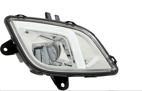 Chrome High Power LED Fog Light Fits Freightliner Cascadia 2018-2024 Driver Side