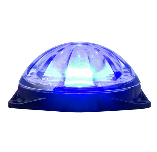 Blue/Clear Mini Super Star Watermelon Surface Mount LED Sealed Light