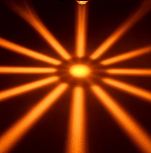 Descontinued. Red/Red Mini Super Star Watermelon Surface Mount LED Sealed Light