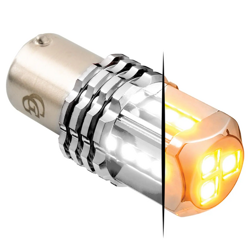 Amber/White 1157 Dual Color LED Bulb 1pc/Pack