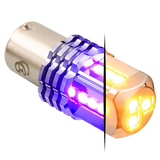 Amber/Purple 1157 Dual Color LED Bulb 1pc/Pack