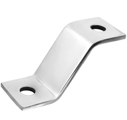 Large Heavy Duty Angled Z Shape Mounting Bracket S.S.
