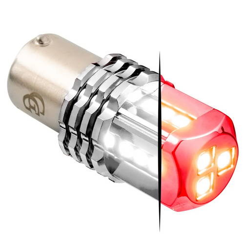 Red/White 1157 Dual Color LED Bulb 1pc/Pack