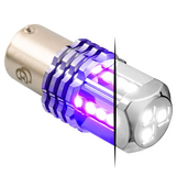White/Purple 1157 Dual Color LED Bulb White Primary