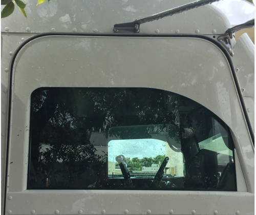 Door Extension fits Peterbilt 378,379, 2007+ Polished Stainless Steel Pair.