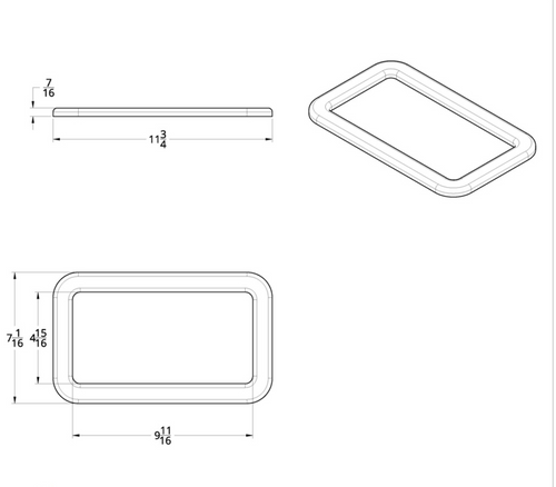 Kenworth Exterior View Window Trim With Sealant