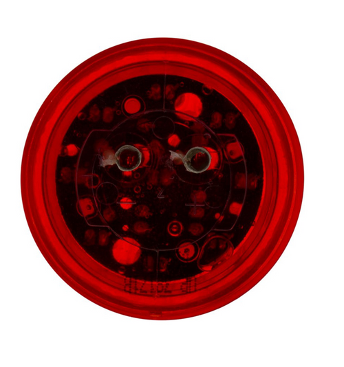 9 LED 2" Round Light (Clearance/Marker) - Red LED/Red Lens