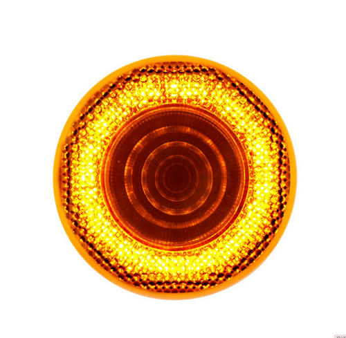 12 LED 2-1/2" Mirage Light (Clearance/Marker) - Amber LED/Amber Lens