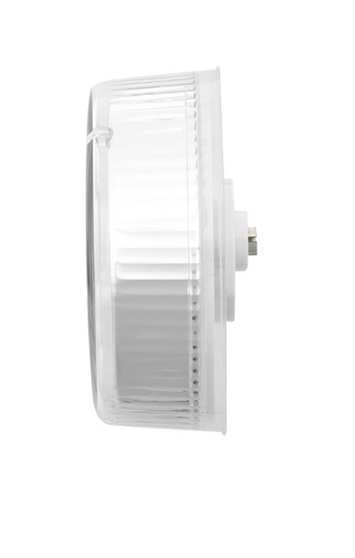 9 LED 2-1/2" Round Pure Reflector Light (Clearance/Marker) - Red LED/Clear Lens