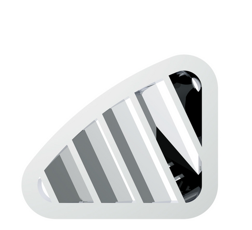 Chrome Plastic A/C Vent For 2001-2005 Peterbilt - Driver