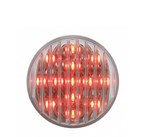 13 LED 2-1/2" Round Light (Clearance/Marker) - Red LED/Clear Lens