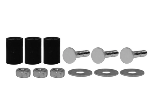 Mounting Hardware Set for Bottom Plate Chrome Plated 3 pcs.