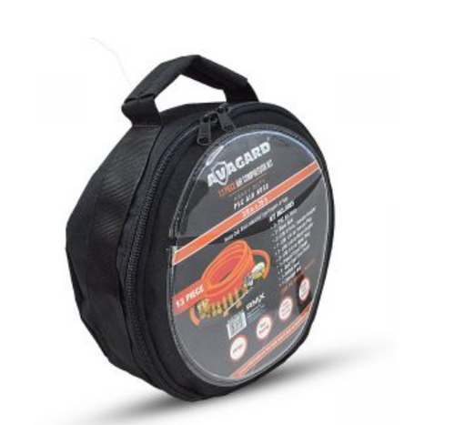 BluBird 3/8" x 25' PVC Air Hose 300 PSI, 9 Pc Steel Accessory Kit