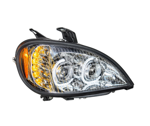 High Power LED Chrome Projection Headlight For 2001-2020 Freightliner Columbia - Passenger