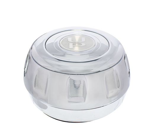 Chrome Steering Wheel Hub & Horn Button Kit For Kenworth (1995-1997) & Peterbilt (1993-1998)