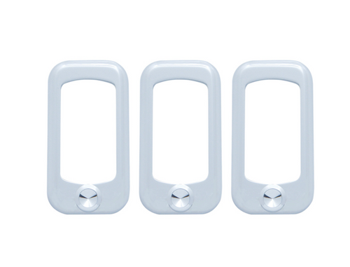Rocker Switch Bezel For Peterbilt/ Kenworth - Indented (3-Pack)