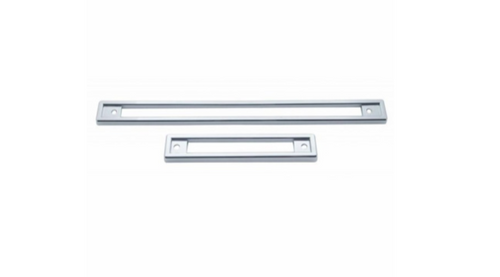 Chrome Plastic Warning Light Panel Bezel 2 Piece Set For 1991-2000 Peterbilt 379/378/377
