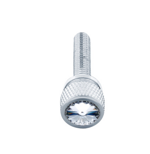 1-3/16" Long M6-1.0 Dash Screw With Crystal For Kenworth - Clear Crystal(12-Pack)