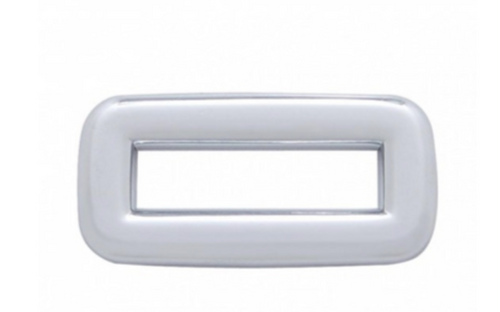 Chrome Plastic Toggle Switch Label Cover Without Visor For 2002+ Peterbilt (Card Of 6)