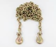 3/8” x 20' Chain, Grade 70 with Clevis Hooks
