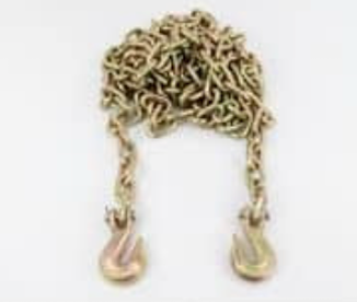 3/8” x 20' Chain, Grade 70 with Clevis Hooks